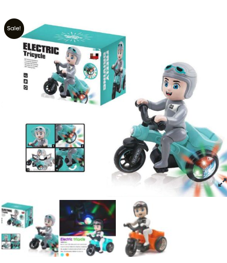 Electric Tricycle with Light and Music