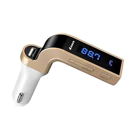 Car Bluetooth CARG7 FM Kit, Hands-Free Calls, Music Player, USB Charger