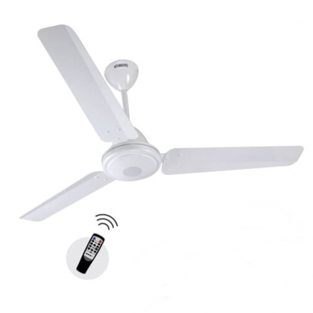 Atomberg Efficio Energy Efficient Ceiling Fan with BLDC Motor and Remote 1200mm 5 Star Rated High Speed (White)