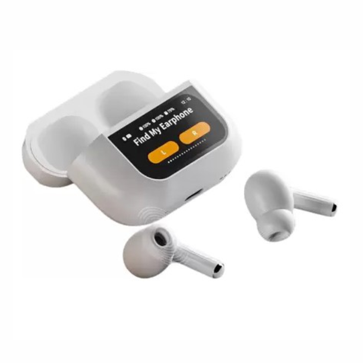 fire turtle Pro Pods 2 ANC With Display | USA | Splash Proof | 40 Hrs Battery | Iphon pop up Bluetooth Headset 