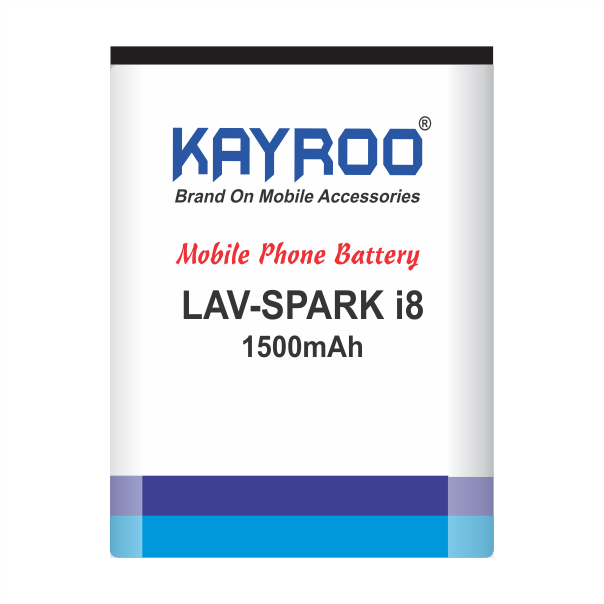 KAYROO Mobile Battery for LAVA Spark i8, i7 / 1500 mAh Battery