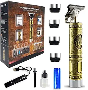 Beard Trimmer For Men, Professional Hair Clipper, Adjustable Blade Clipper and Shaver, Close Cut Precise Hair Machine, Body Trimmer (Metal Body)