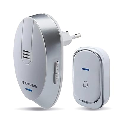 Anchor 22666 Wired Door Bell (White & Blue)