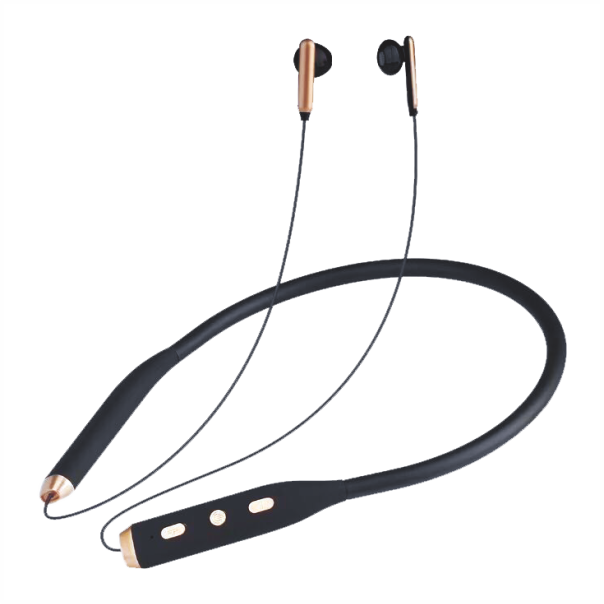 KAYROO Neckband Bluetooth Headset with voice control, Black In the Ear (KNB 2)