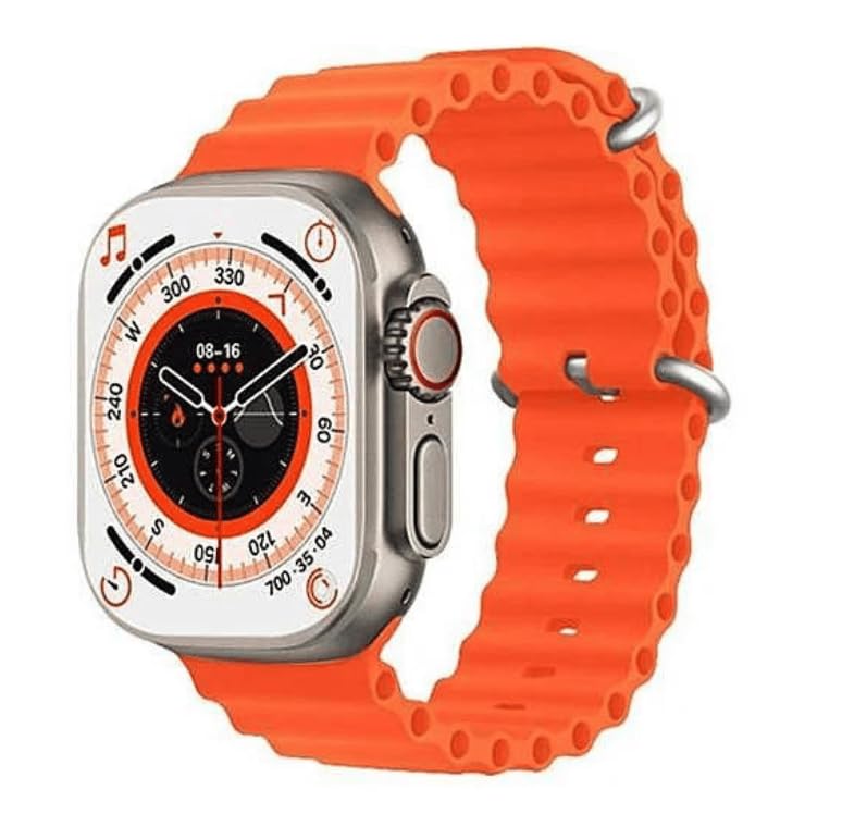 Offtrot ULTRA 800 SMART WATCH Smartwatch (Orange Strap, 1.29)