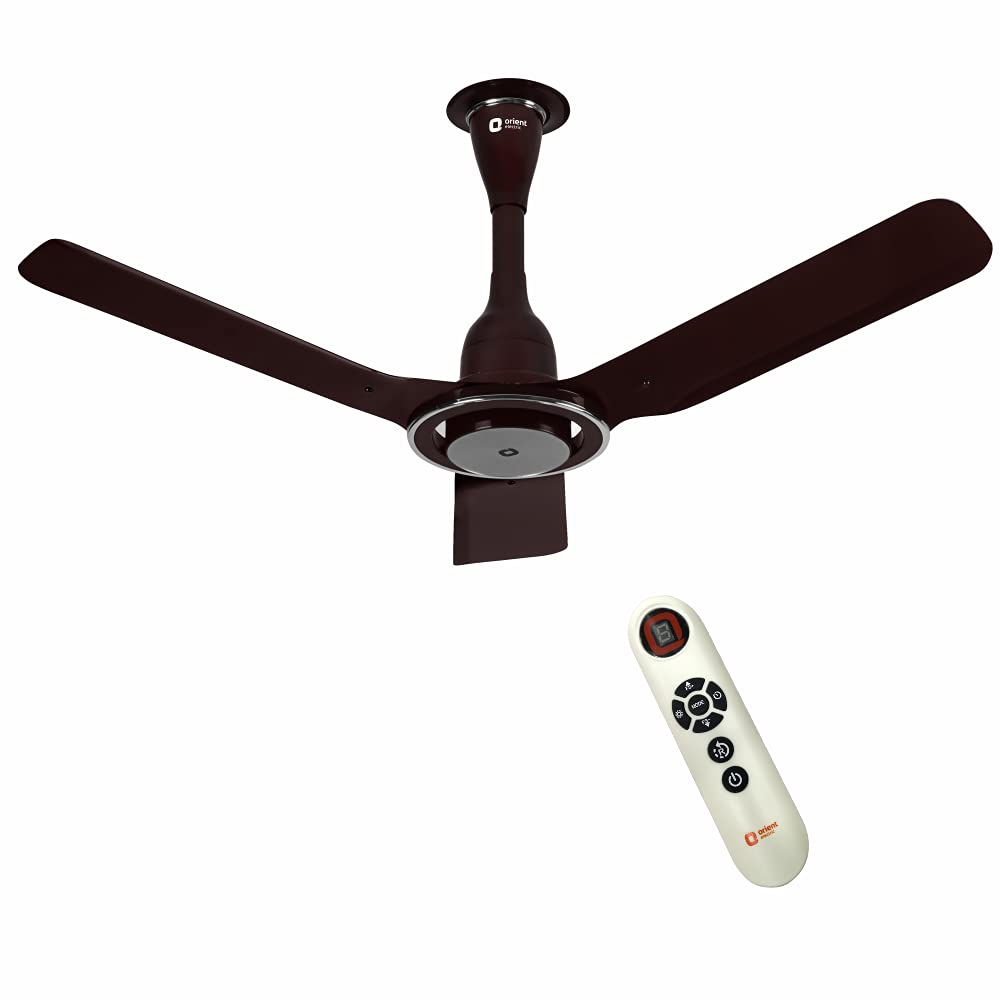 Orient Electric i-Float 1200mm Energy efficient Smart Ceiling Fan with Remote Control, Voice Control (Lakeside Brown)