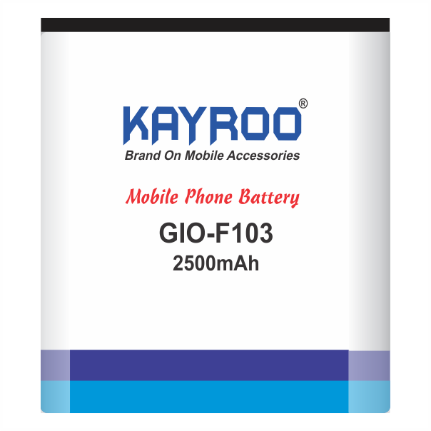 KAYROO Mobile Battery for Gionee F103 / G024, 2500 mAh Battery