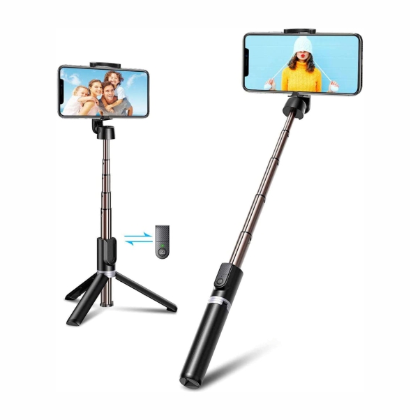 Q07 Bluetooth Integrated Selfie Stick and Easy to Handle, Extendable Selfie Stick, Compatible with All Smartphone