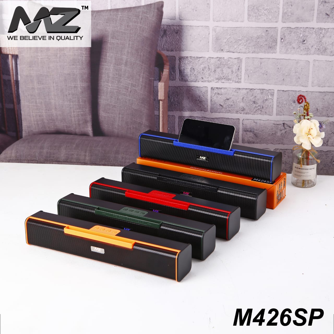 MZ M426SP Speaker, Dynamic Thunder Sound 2400mAh Battery 10 W Bluetooth Sound bar (Multicolor, Stereo Channel)
