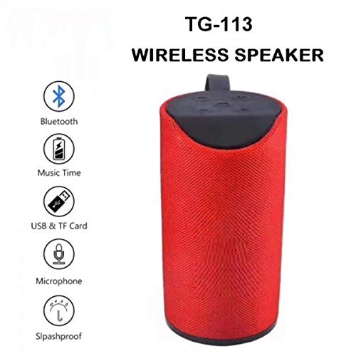 BUYMOOR Wireless Portable Bluetooth Mobile Speaker Portable Bluetooth Speaker with Rich Deep Bass (Black) Without Mic