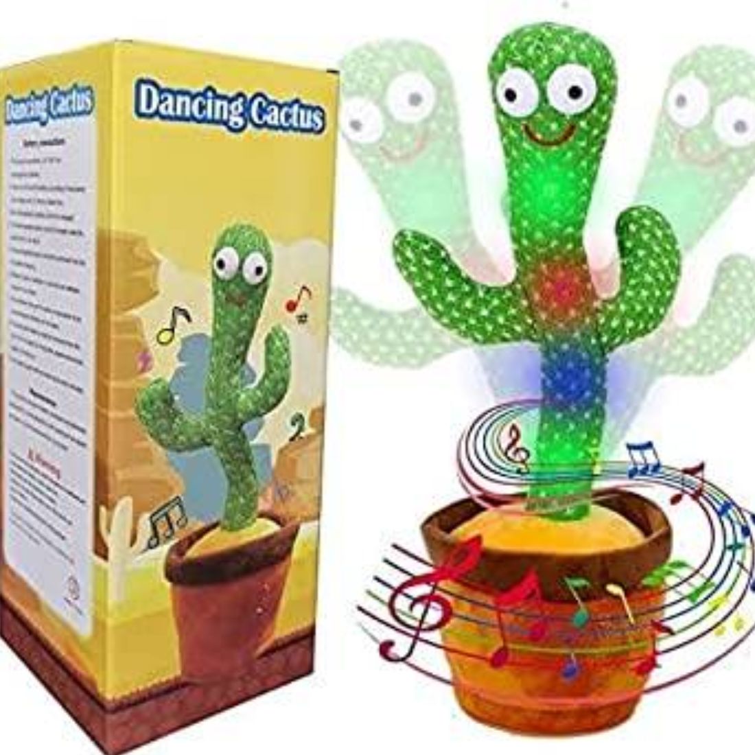 Interactive Dancing and Singing Talking Cactus Toy for Kids - Educational and Fun Plush Companion