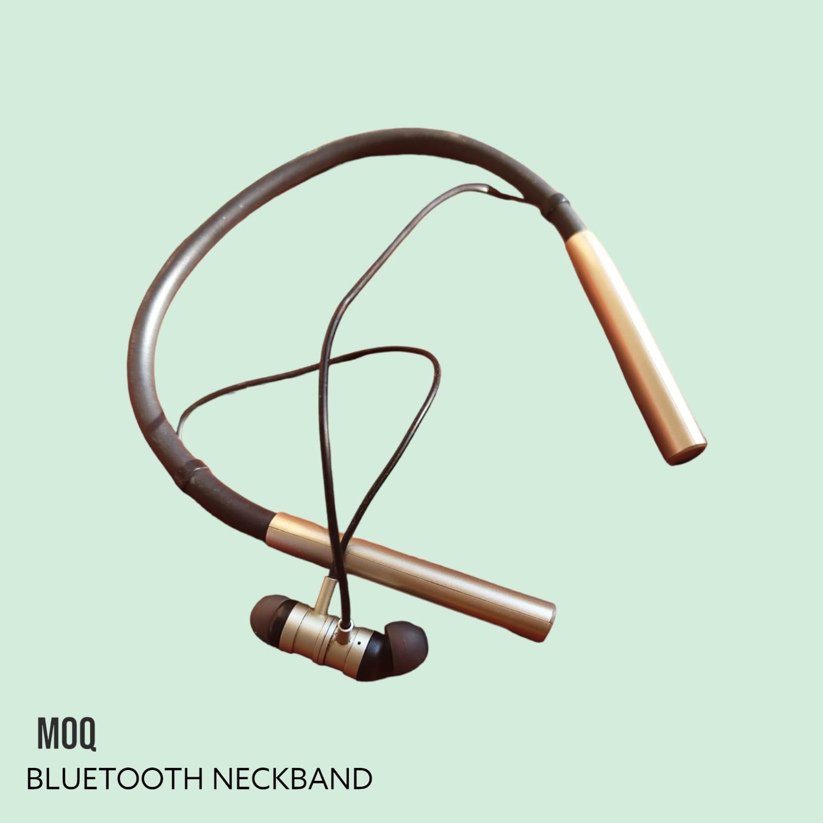 MOQ ULTRA BASS BLUETOOTH NECKBAND HEADSET WITH MIC , IN THE EAR UPTO 60HOURS STANDBY