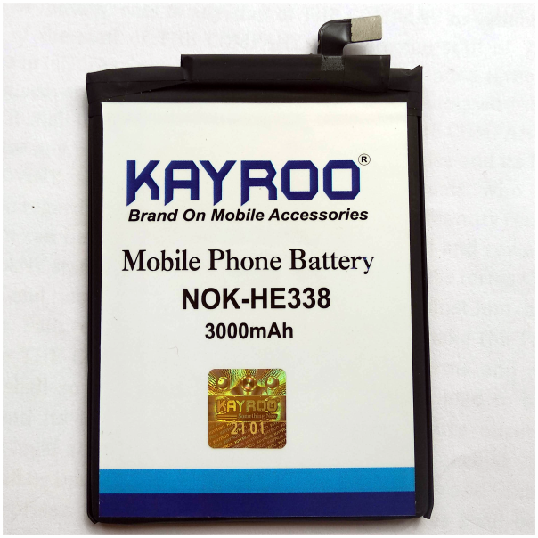 KAYROO Mobile Battery for Nokia 2, HE338, 3000 mAh Battery
