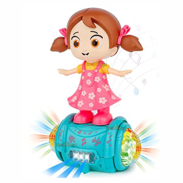 PAP MAGIC Revolve Girl 360 Degree Rotating Musical Dancing toy with Lights
