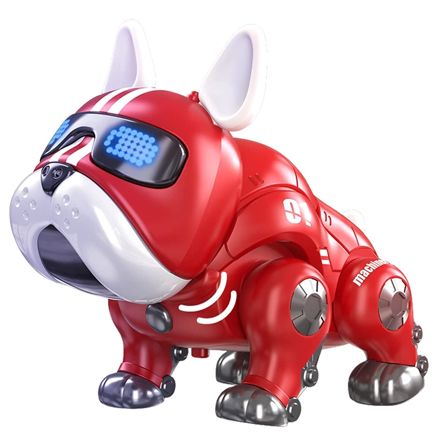 Robot Dog for Kids Battery Operated Smart Intelligent Lovely Dog with Demo & Blinking Eyes Dog with Flashlight G FIDEL