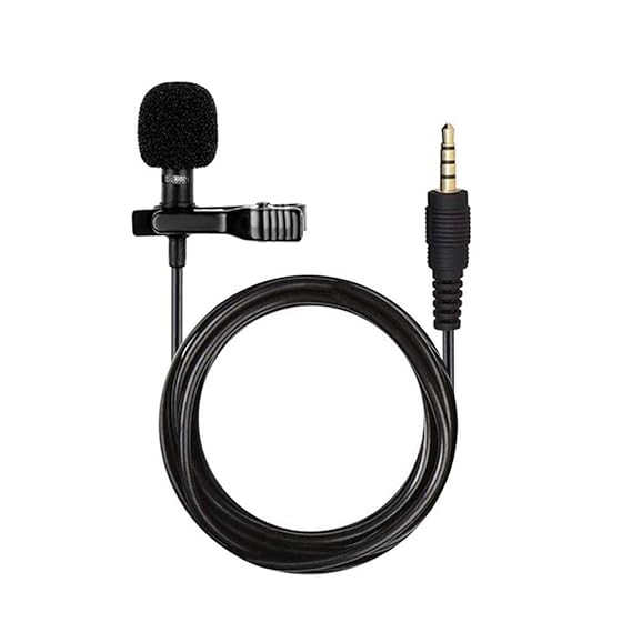 Microphone Omnidirectional Mic with Easy Clip On System Perfect for Recording YouTube/Interview/Video Conference/Podcast/Voice Dictation/All Smartphones