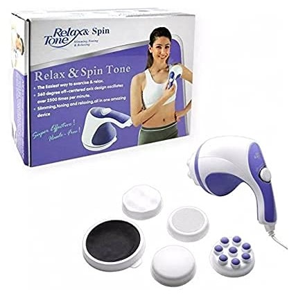 Relax Spin Tone Body Massager Machine, Full Body Massager for Pain Relief, Corded Electric