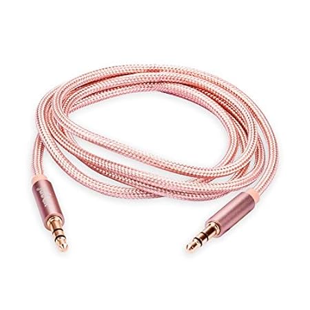 Indestructible 3.5mm Male to Male Gold Plated connectors Audio Cable - 1 Meter 3.3 Feet, for Car, Home Theater and Many More