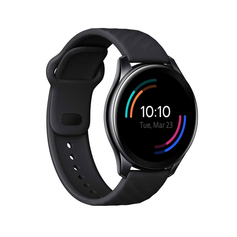 OnePlus Watch, Warp Charge, SPO2 Health Monitoring & 5ATM + IP68 Water Resistance (For Android only) Midnight Black