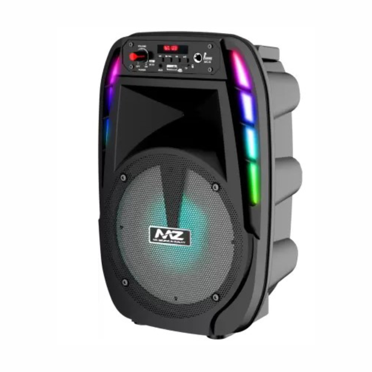MZ M304 Dynamic Thunder Sound With Karaoke Mic 6.5 Inch 10 W Bluetooth Party Speaker (Multicolor, Stereo Channel) (PORTABLE KAROAKE SPEAKER)