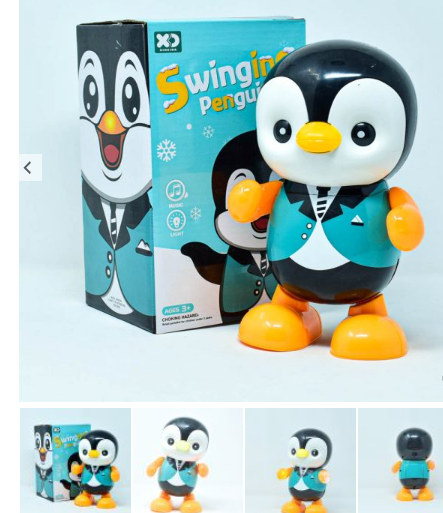 Swinging Penguine Dancing Animal With Light & Music