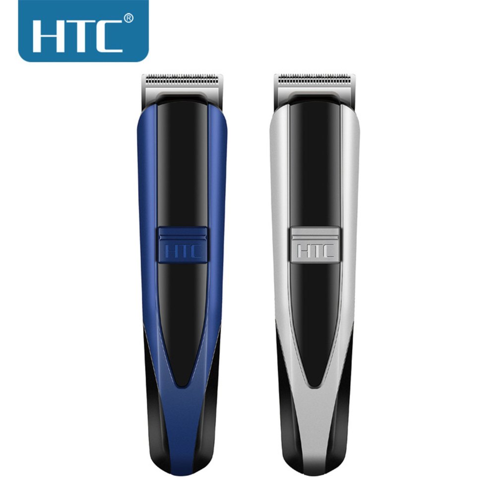 Easy To Clean Black and Silver HTC AT-1105 Rechargeable Hair Trimmer