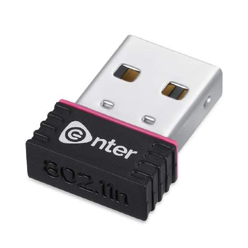 Enter WiFi Adapter USB to Wireless LAN 150Mbps Wireless Receiver and Transmitter E-W170 (Black)