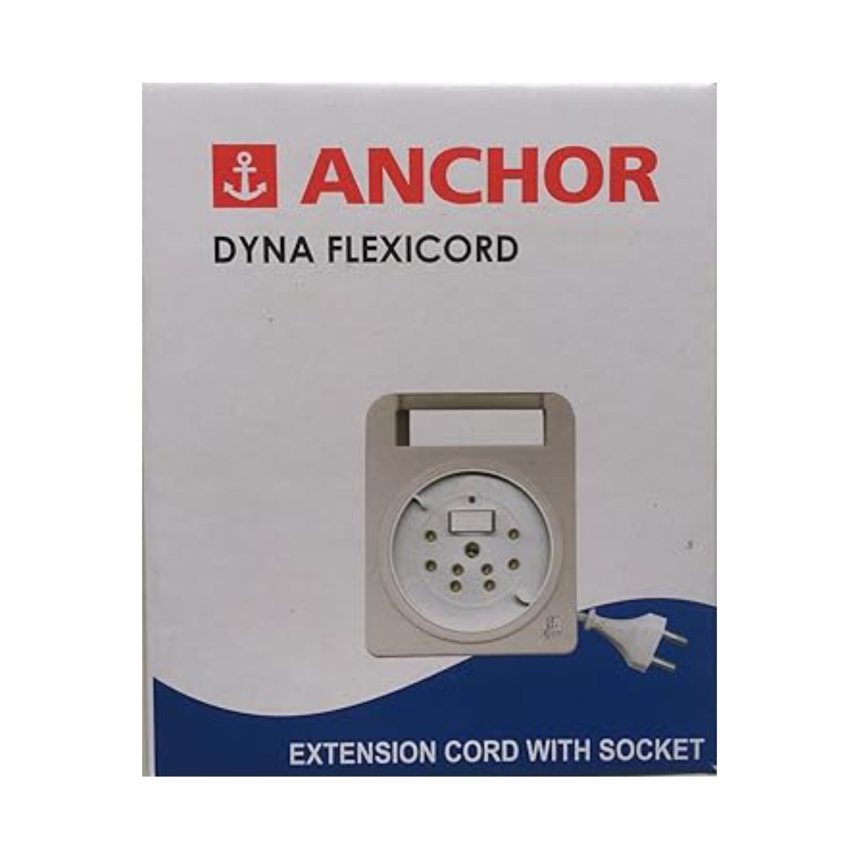 ANCHOR Dyna Flexicord 15380 3 Socket Extension Boards (White, 8 m)
