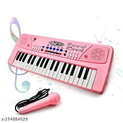 Kids Keyboard Piano, 37 Keys Piano Keyboard for Kids Musical Instrument Gift Toys for Over 3 Year Old Children- Pink Color