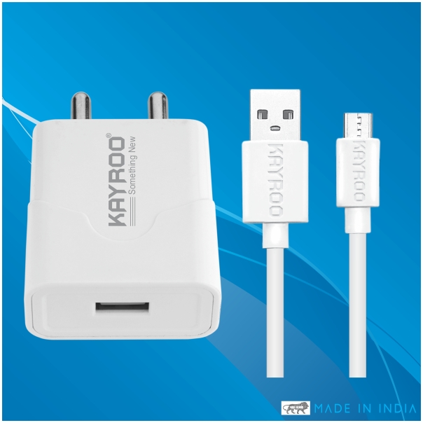KAYROO Universal High Speed Mobile Charger with Micro USB Cable