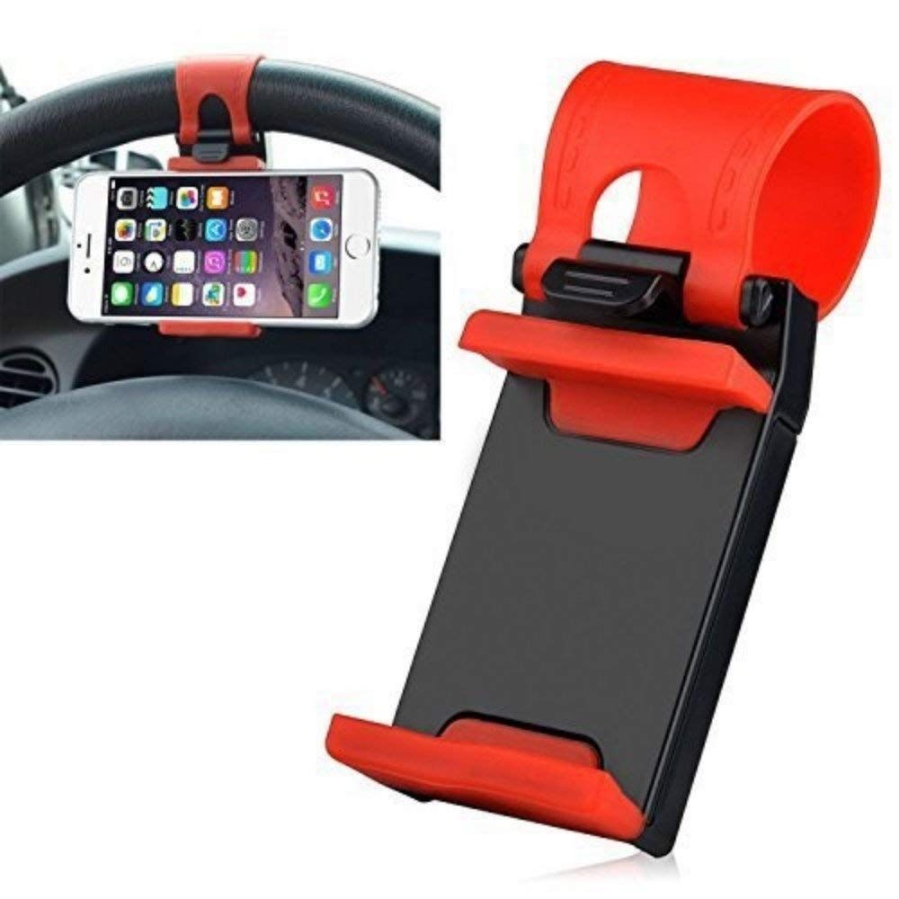 SmartGrip Pro  Steering Wheel Car Mobile Holder – Hands-Free Access for Safe Driving