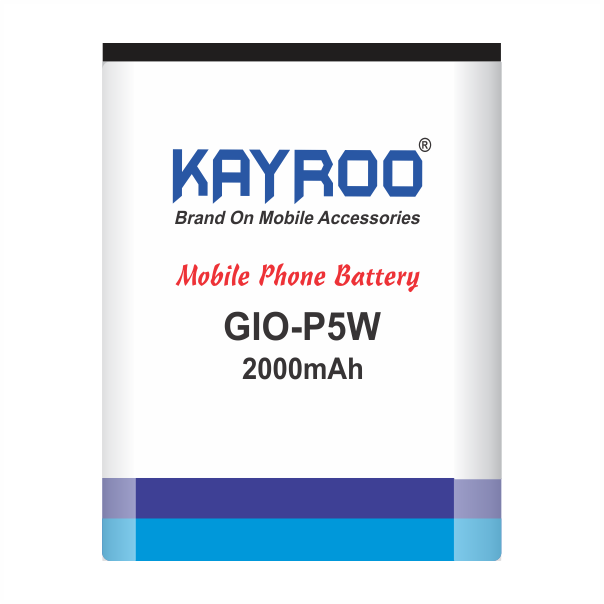 KAYROO Mobile Battery for Gionee P5W, 2000 mAh Battery