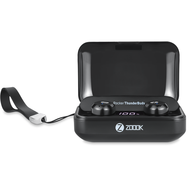 Zoook Thunder Buds Sports True Wireless Bluetooth in Ear Earbuds with Mic (Black)