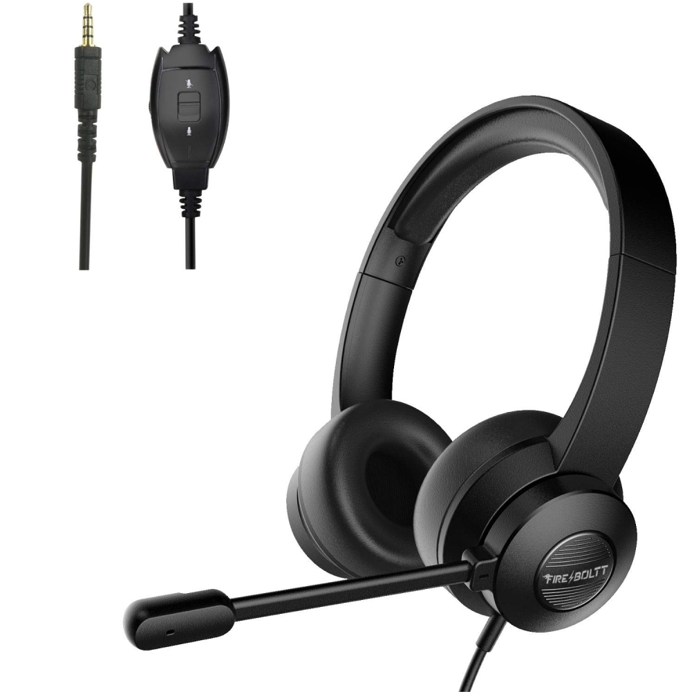 Fire-Boltt BWH1200 Stereo Headphones With Noise-Cancelling & HD microphone