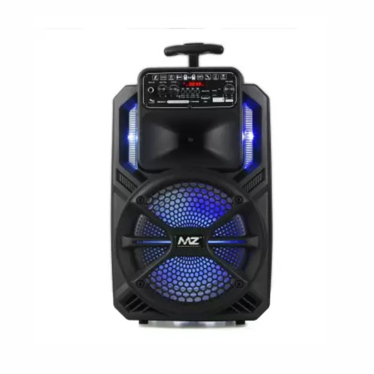 MZ M308 Dynamic Thunder Sound with wireless Mic trolley 10 W Bluetooth Party Speaker (Black, Stereo Channel) (PORTABLE KARAOKE SPEAKER) 