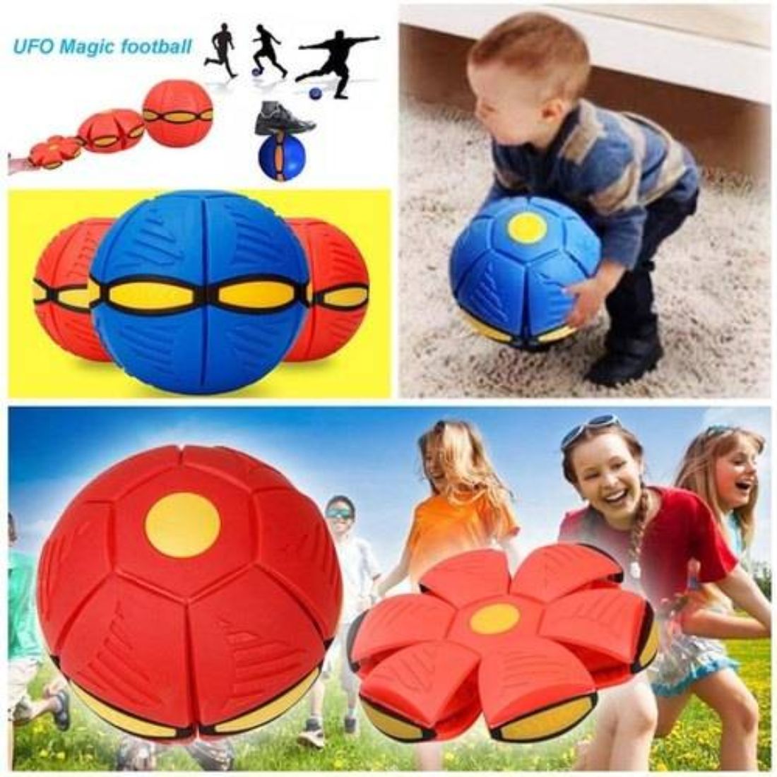 LED Flying UFO Magic Ball - Interactive Outdoor Football Game Toy for Kids