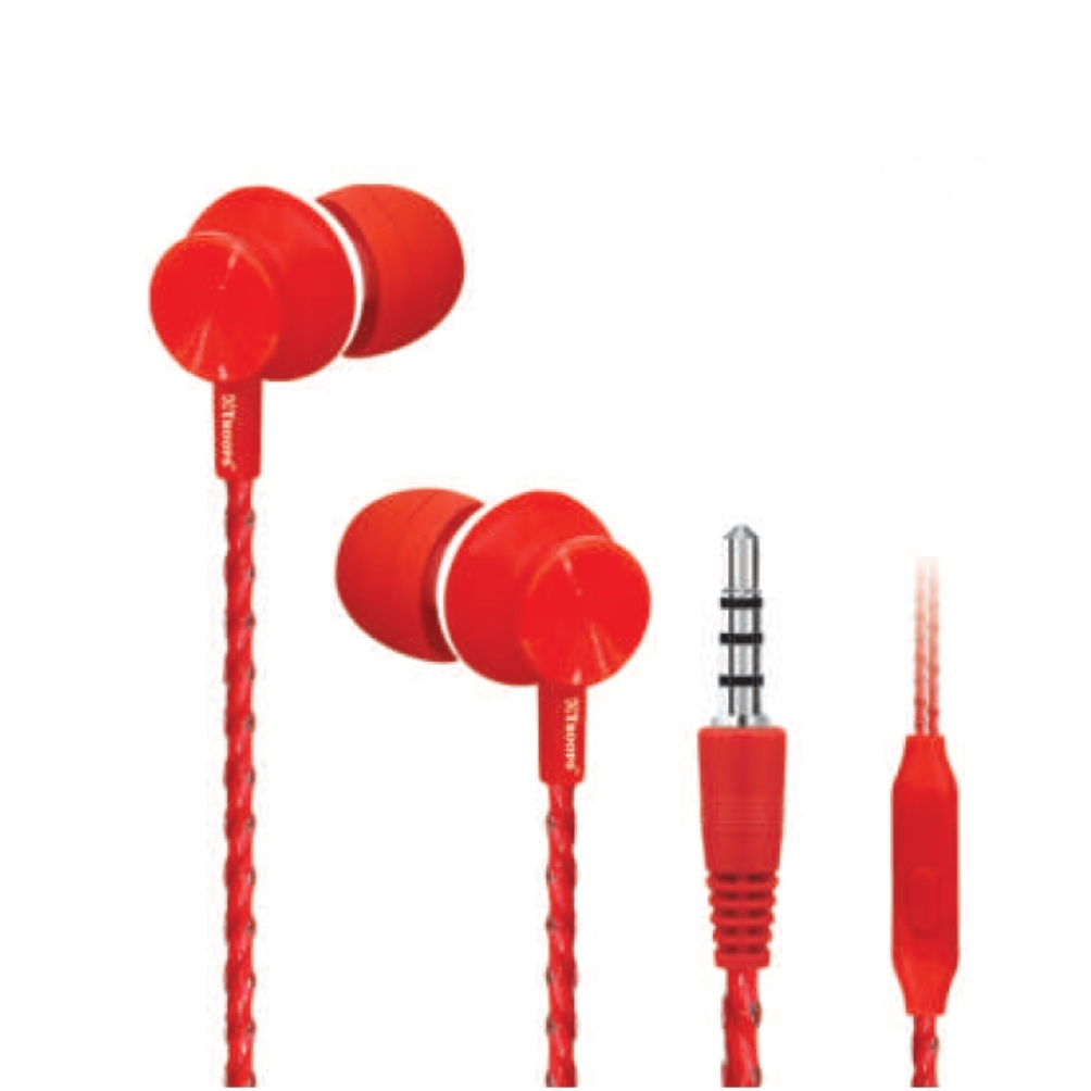 TP Troops Strong Base Wired Earphones with Mic (Red) TP 7070