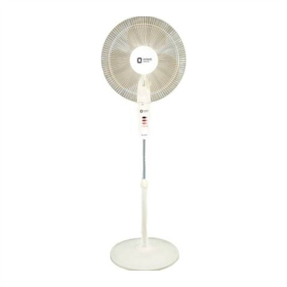 Orient Electric Stand 33 400mm 3 Blade Pedestal Fan (White)